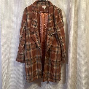 Plaid Jacket in Rust